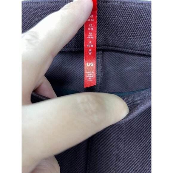 Spanx Women's Wine Maroon Pullover Jeggings Pockets Stretch Shaping Size Large - Picture 3 of 6